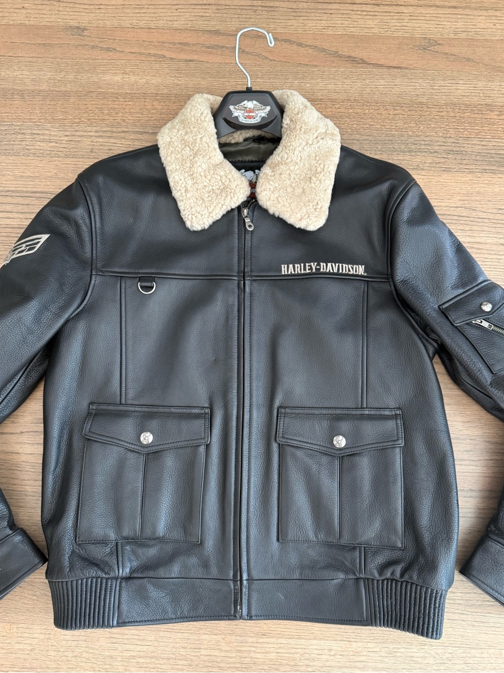 Harley-Davidson Men's Eagle Squadron Leather Bomber Jacket